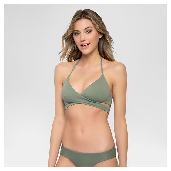 Bikini teen naked Wrap bikini top on small boobs
